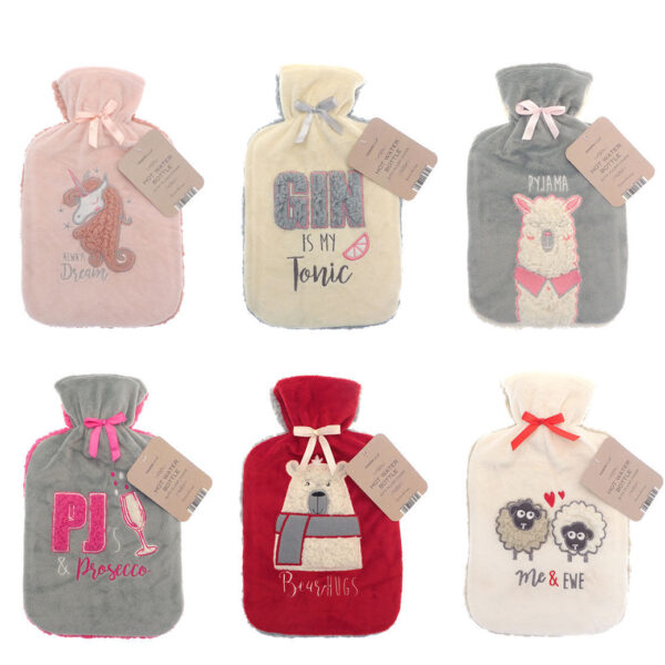 Sherpa Fleece Hot Water Bottle | 6 Covers