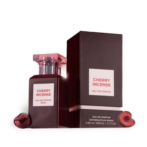 Cherry Incense Eau De Parfum 80ml by Fragrance World Inspired by Tom Ford Cherry Smoke