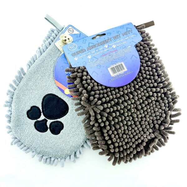 Superabsorbent Microfibre Pet Mitt by E&A distribution 22x18 cm Ultra Soft Quick