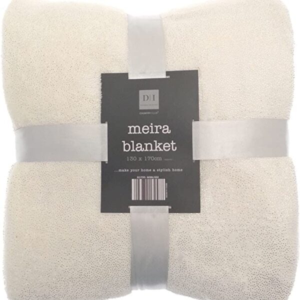 Meira Stylish Christmas Glittered Blanket Throw
