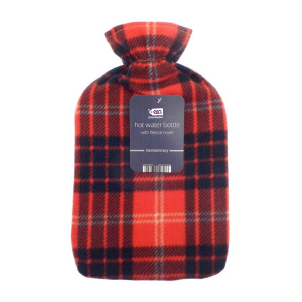 Red Tartan 2L | Fleece Hot Water Bottle