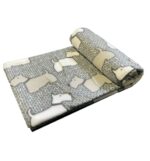 Beige Fleece Blanket Throw - Image 2