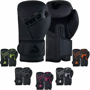 Velo Unisex Matte Leather Boxing Gloves